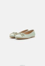 Anna Field kvinner ballett pumps grønn P266L2149 - Bilde 3