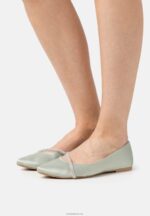 Anna Field kvinner ballett pumps grønn P266L2150