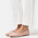 Anna Field kvinner ballett pumps lys rosa P266L2118