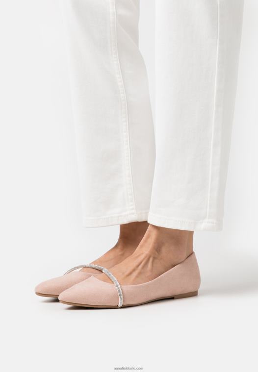 anna_field_kvinner_ballett_pumps_lys_rosa_p266l2118.jpg Anna Field kvinner ballett pumps lys rosa P266L2118 - Bilde 1