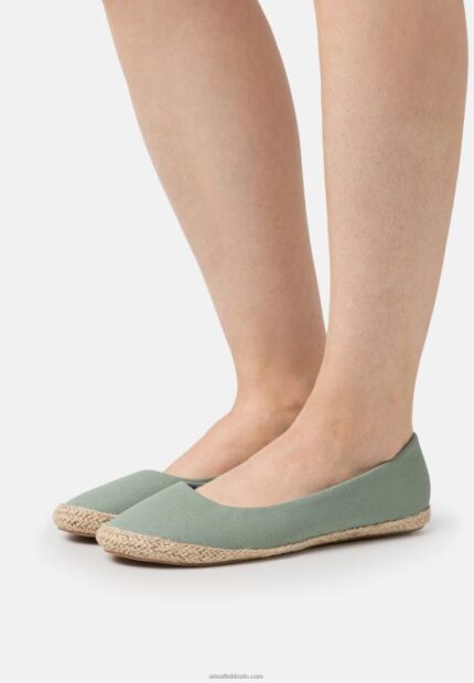 Anna Field kvinner ballett pumps mint P266L2115