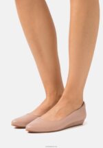 Anna Field kvinner ballettpumper i skinn lys rosa P266L2128
