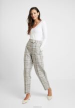 Anna Field kvinner basic langermet topp hvit P266L528 - Bilde 2