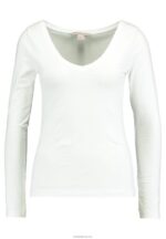 Anna Field kvinner basic langermet topp hvit P266L528 - Bilde 5