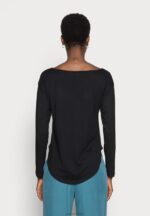 Anna Field kvinner basic langermet topp svart P266L542 - Bilde 3