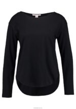 Anna Field kvinner basic langermet topp svart P266L542 - Bilde 4