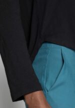 Anna Field kvinner basic langermet topp svart P266L542 - Bilde 5
