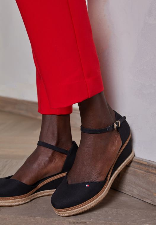 Anna Field kvinner basic lukket tå mid wedge wedges svart P266L1710 - Bilde 3