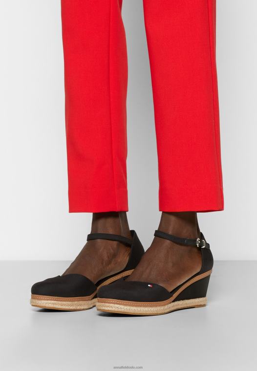 Anna Field kvinner basic lukket tå mid wedge wedges svart P266L1710 - Bilde 4