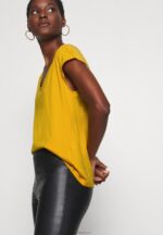 Anna Field kvinner basic t-skjorte gylden gul P266L279 - Bilde 4