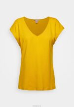 Anna Field kvinner basic t-skjorte gylden gul P266L279 - Bilde 6