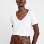 Anna Field kvinner basic t-skjorte hvit P266L247