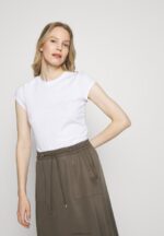 Anna Field kvinner basic t-skjorte hvit P266L304