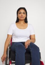 Anna Field kvinner basic t-skjorte hvit P266L350 - Bilde 4