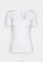 Anna Field kvinner basic t-skjorte hvit P266L350 - Bilde 8