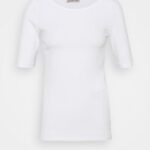 Anna Field kvinner basic t-skjorte hvit P266L376