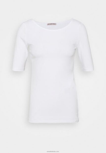 Anna Field kvinner basic t-skjorte hvit P266L376