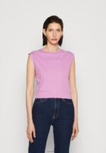 Anna Field kvinner basic t-skjorte lilla P266L363