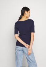Anna Field kvinner basic t-skjorte maritim blå P266L242 - Bilde 3