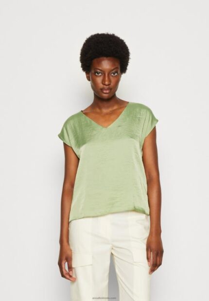Anna Field kvinner basic t-skjorte oliven P266L315
