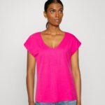 Anna Field kvinner basic t-skjorte rosa P266L378