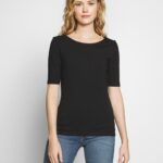 Anna Field kvinner basic t-skjorte svart P266L245