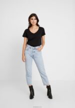 Anna Field kvinner basic t-skjorte svart P266L287 - Bilde 2