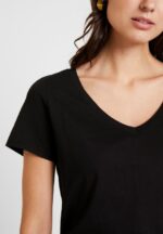 Anna Field kvinner basic t-skjorte svart P266L287 - Bilde 5