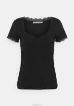 Anna Field kvinner basic t-skjorte svart P266L288 - Bilde 5