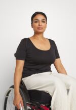 Anna Field kvinner basic t-skjorte svart P266L374 - Bilde 4