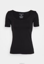 Anna Field kvinner basic t-skjorte svart P266L374 - Bilde 8