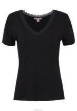 Anna Field kvinner basic t-skjorte svart P266L377 - Bilde 4