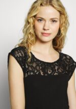 Anna Field kvinner basic t-skjorte svart P266L379 - Bilde 5