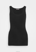Anna Field kvinner basic tank 3er pack topp svart/svart/svart P266L468 - Bilde 2