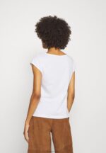 Anna Field kvinner basic v-hals drop shoulder 2 pack basic t-skjorte hvit/hvit P266L297 - Bilde 3