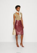 Anna Field kvinner beige t-skjorte med trykk P266L309 - Bilde 2