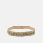 Anna Field kvinner belte beige/gullfarget P266L2741