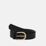 Anna Field kvinner belte svart P266L2756