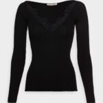 Anna Field kvinner blondegenser svart P266L856