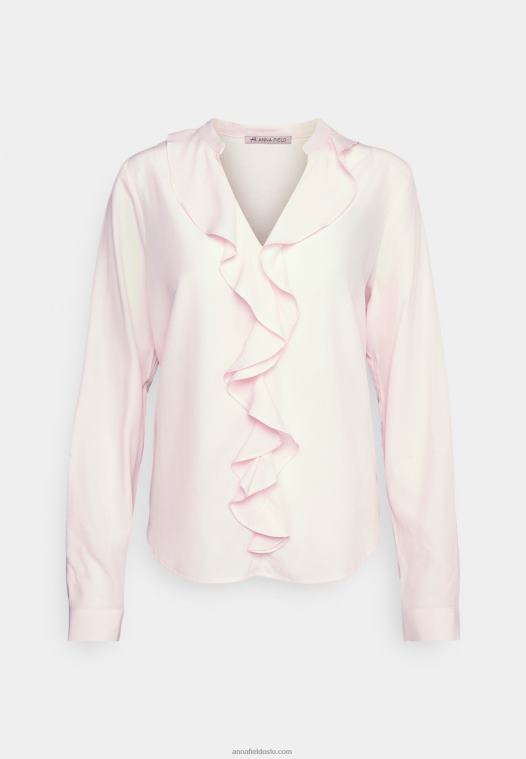 anna_field_kvinner_bluse_med_frontal_volant_bluse_rosa_p266l684.jpg Anna Field kvinner bluse med frontal volant bluse rosa P266L684 - Bilde 1