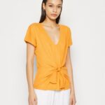 Anna Field kvinner bluse mørk gul P266L267