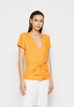 Anna Field kvinner bluse mørk gul P266L267