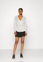 Anna Field kvinner bluse off-white P266L685 - Bilde 2