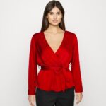 Anna Field kvinner bluse rød P266L682