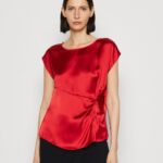 Anna Field kvinner bluse rød P266L683