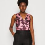 Anna Field kvinner bluse rosa/flerfarget P266L688