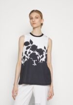 Anna Field kvinner bluse sort/hvit P266L504 - Bilde 4