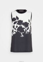 Anna Field kvinner bluse sort/hvit P266L504 - Bilde 7