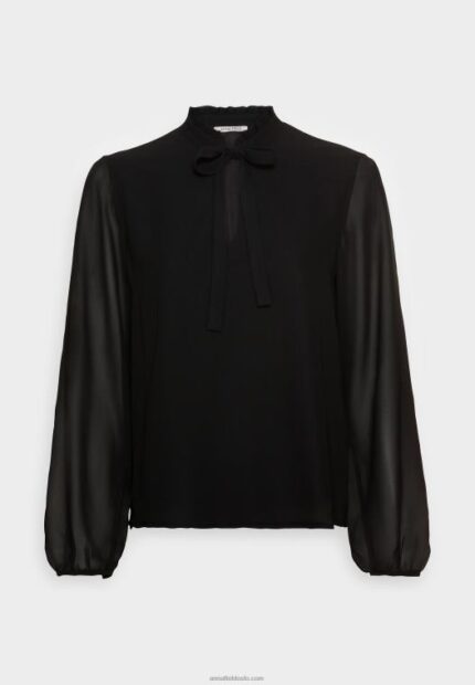 Anna Field kvinner bluse svart P266L701