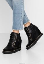 Anna Field kvinner bootie high-top joggesko svart P266L1232